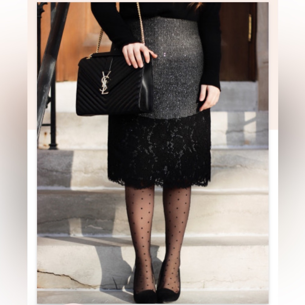 J. Crew The perfect party skirt Gray/Black E4893